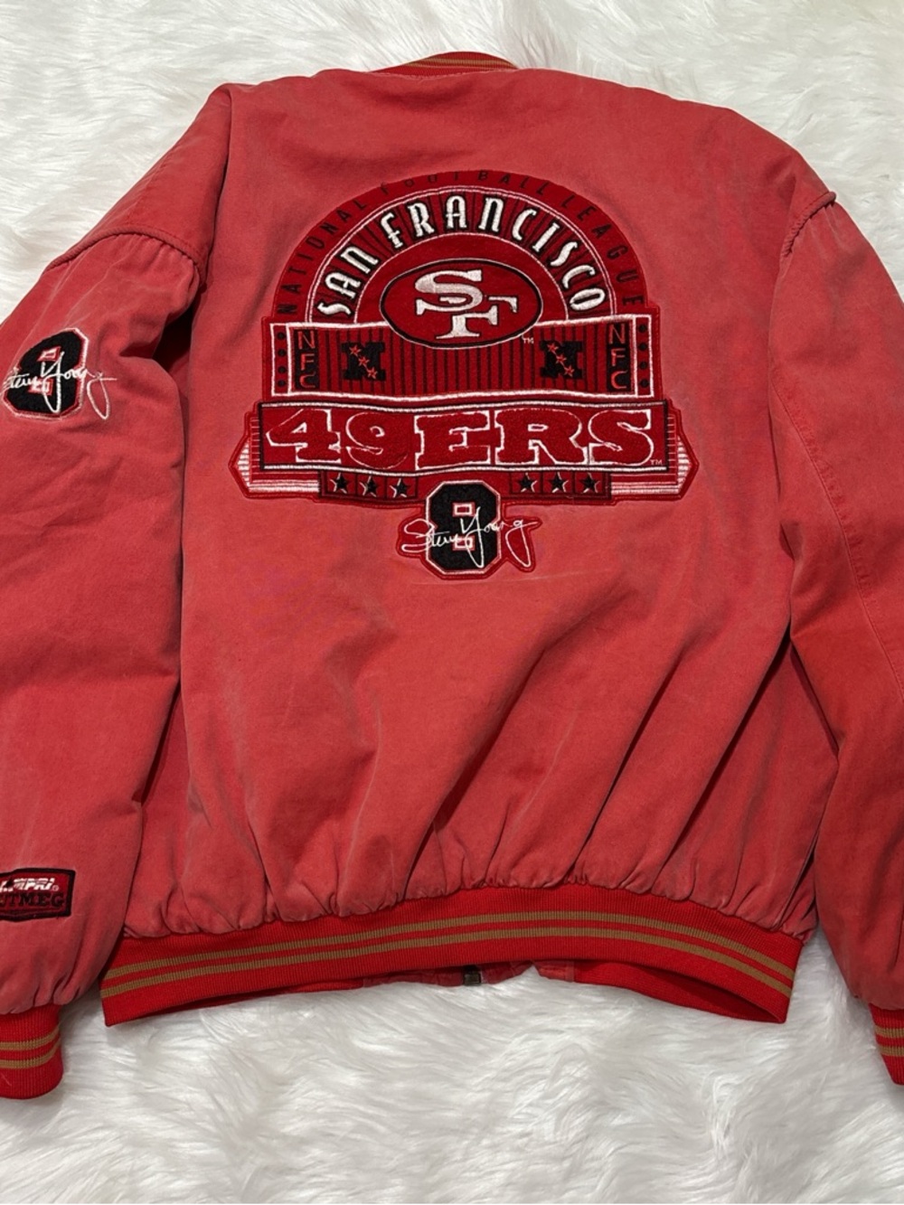 San Francisco 49ers Red Varsity Jacket